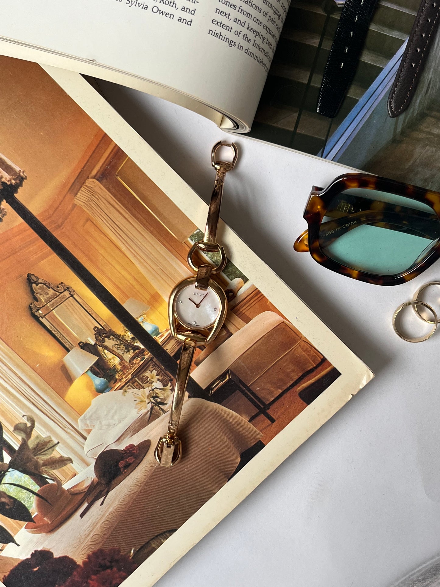 Vintage Gucci 139.5 Goldtone Horsebit Watch