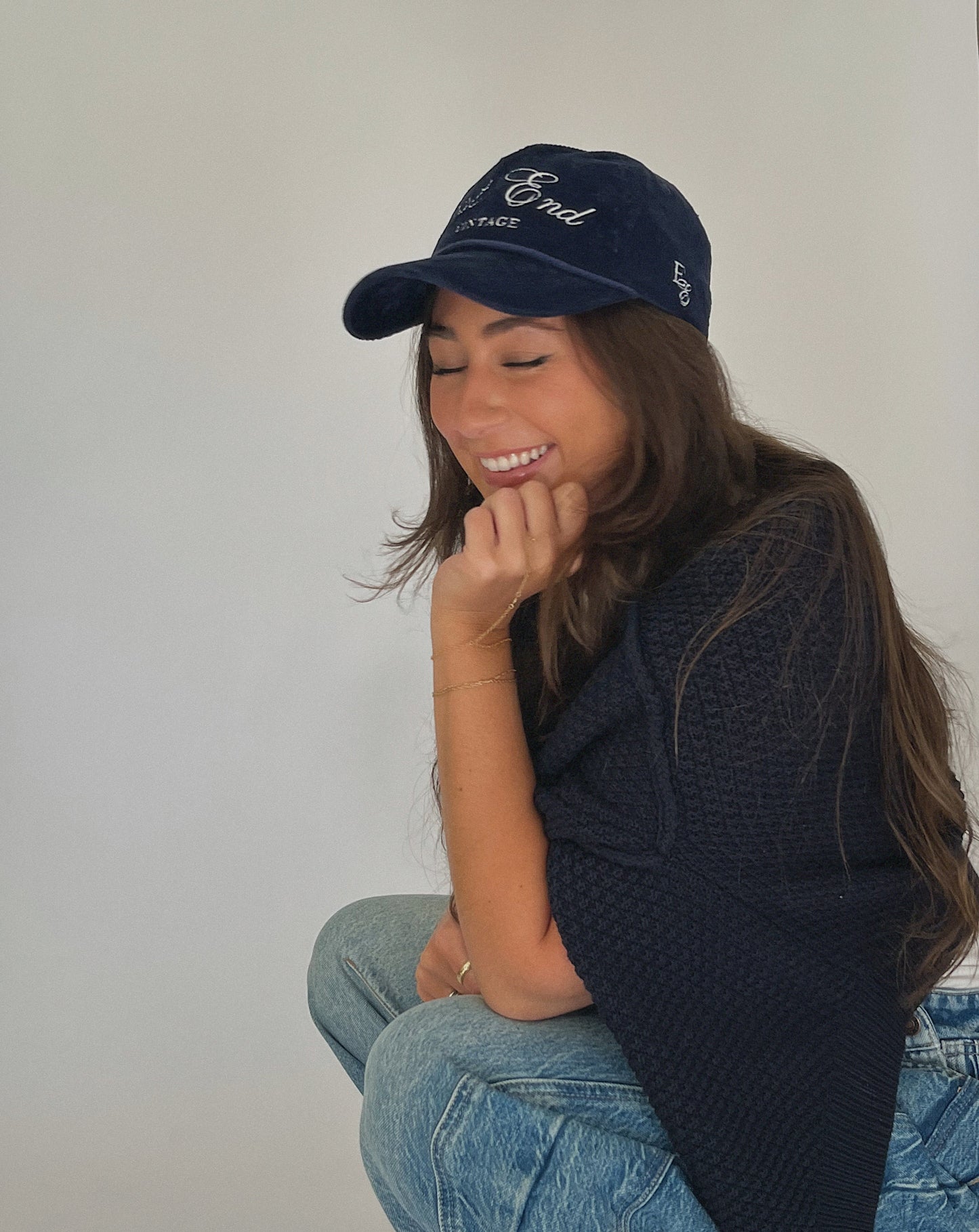 Navy East End Vintage Hat