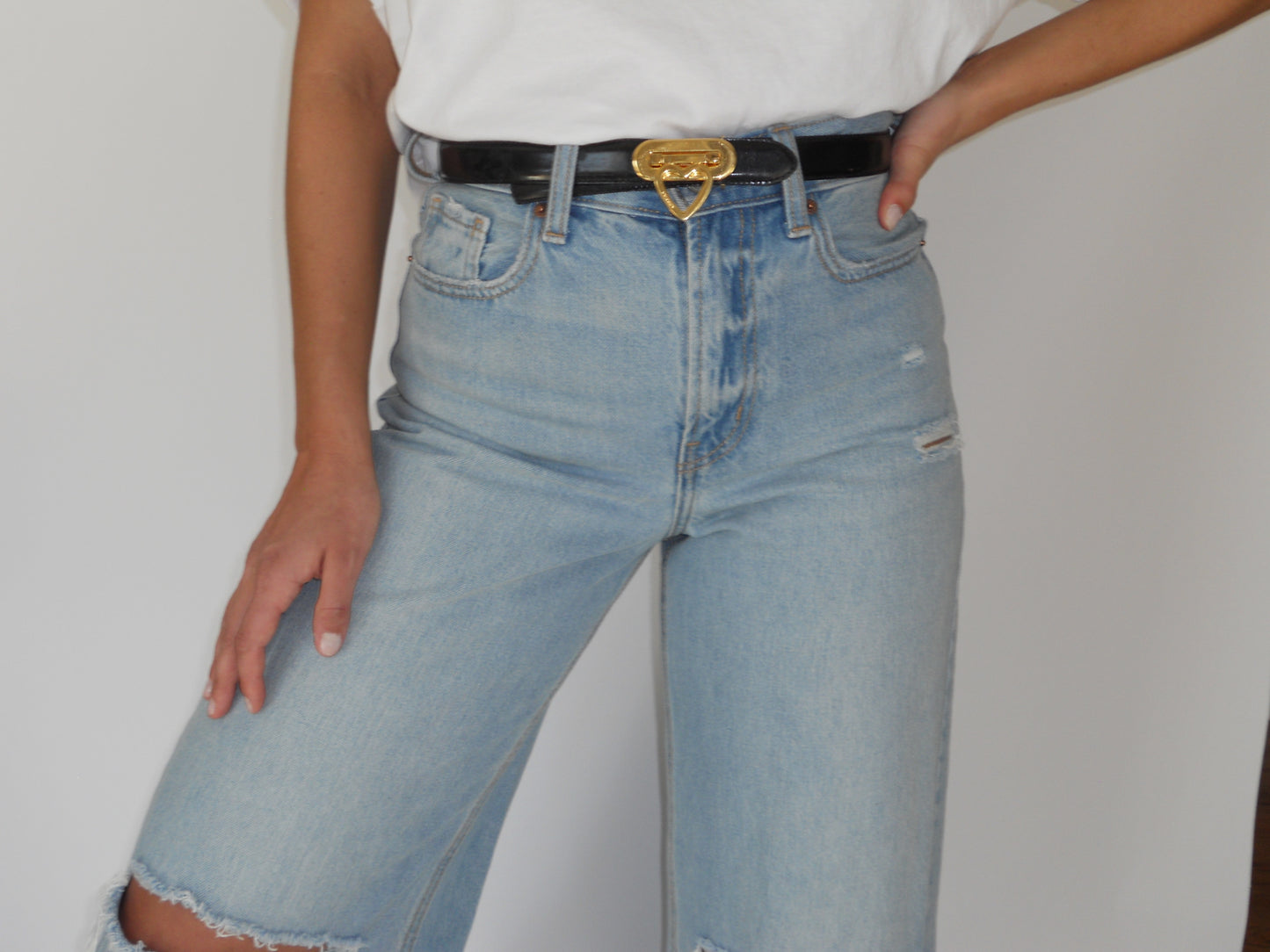 Vintage Moschino Drop Heart Belt