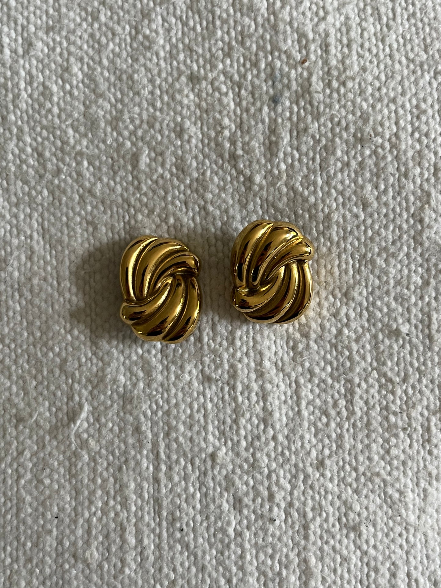 Vintage Large Wavy Earrings