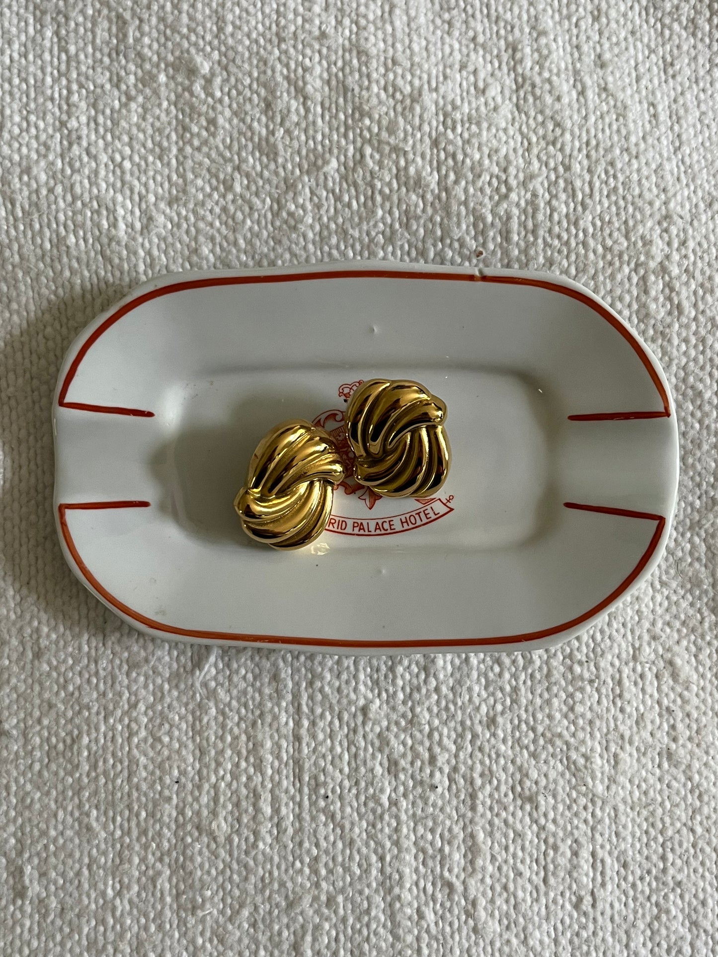 Vintage Large Wavy Earrings