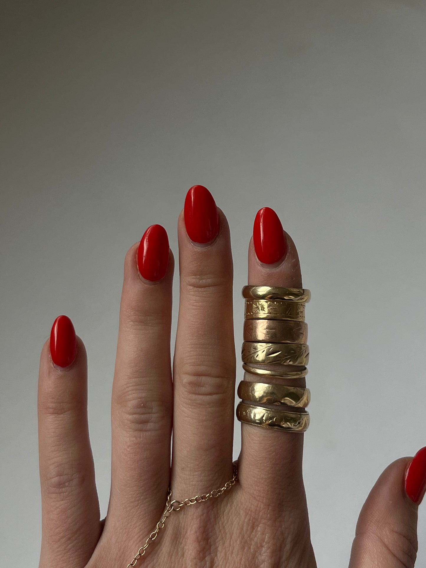 Vintage 14K Solid Gold Unique Band