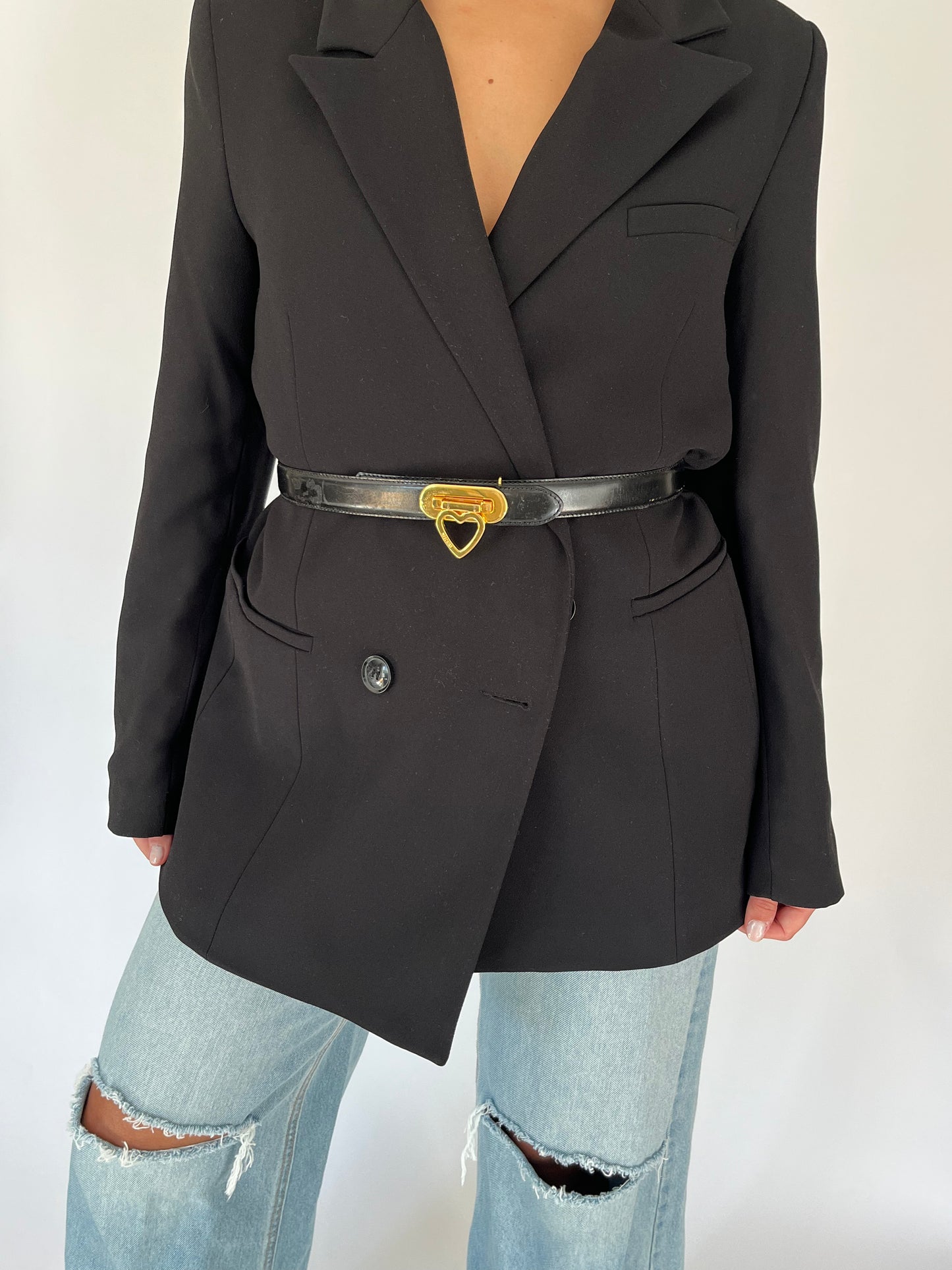 Vintage Moschino Drop Heart Belt