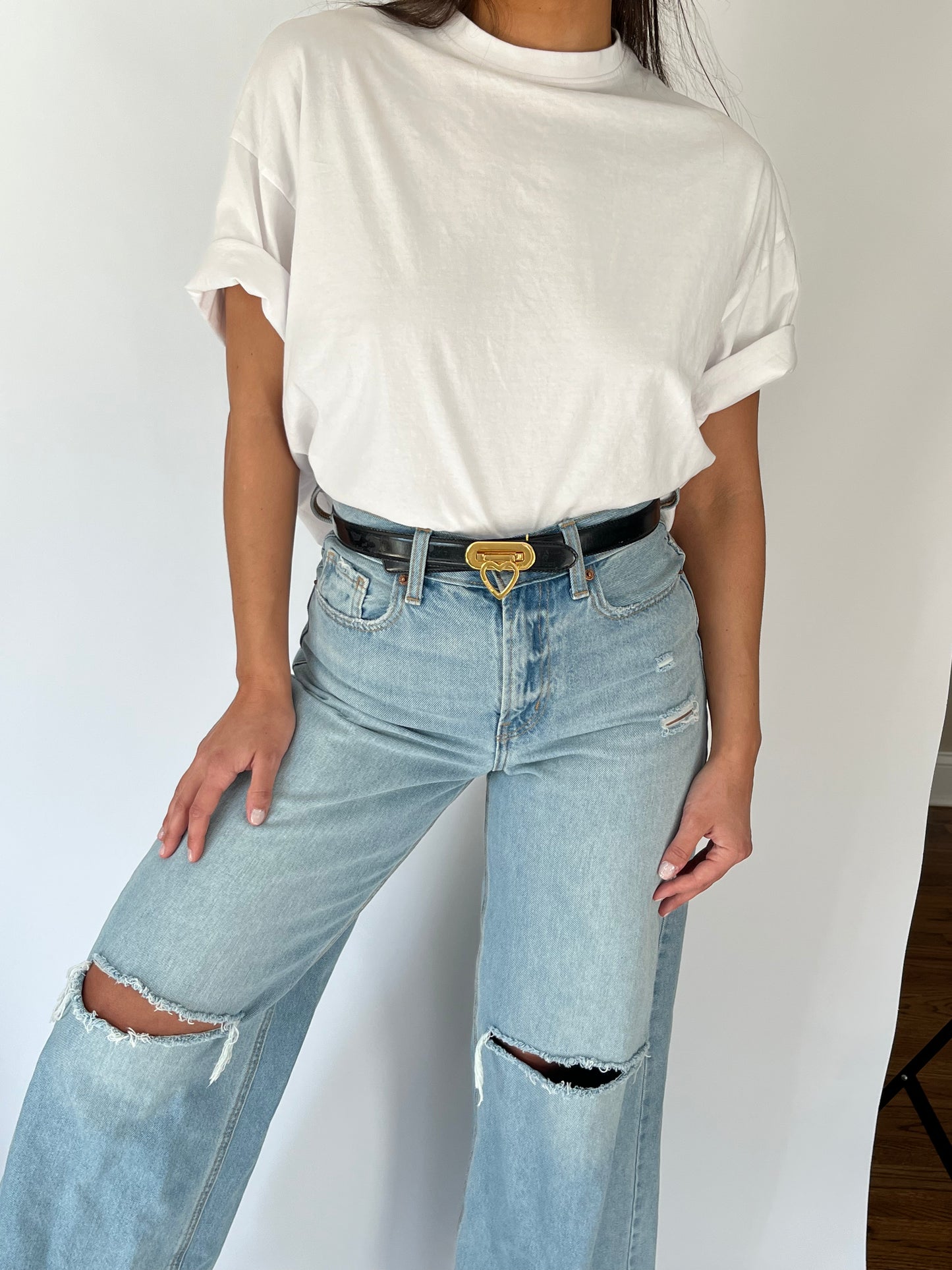 Vintage Moschino Drop Heart Belt