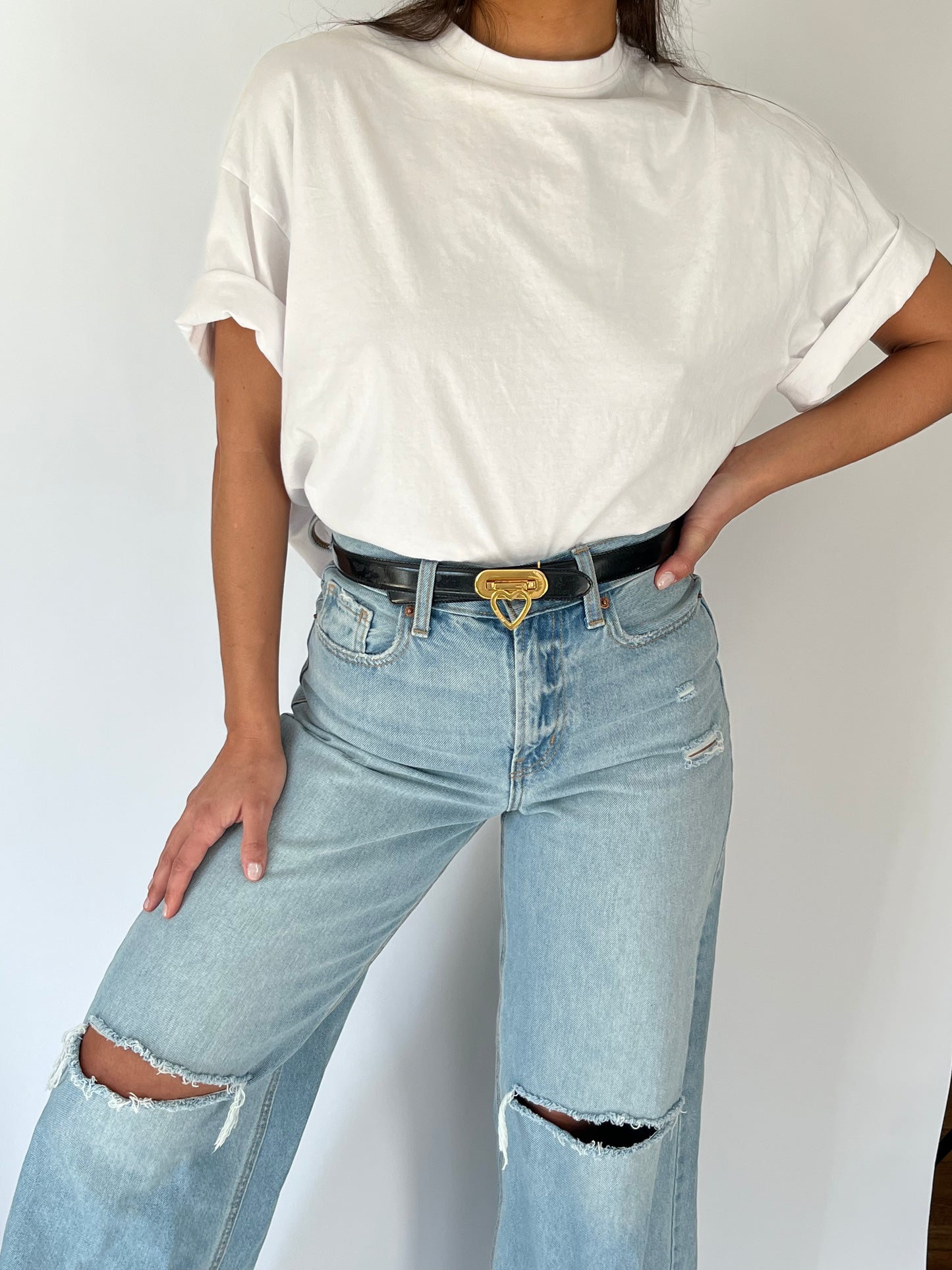 Vintage Moschino Drop Heart Belt