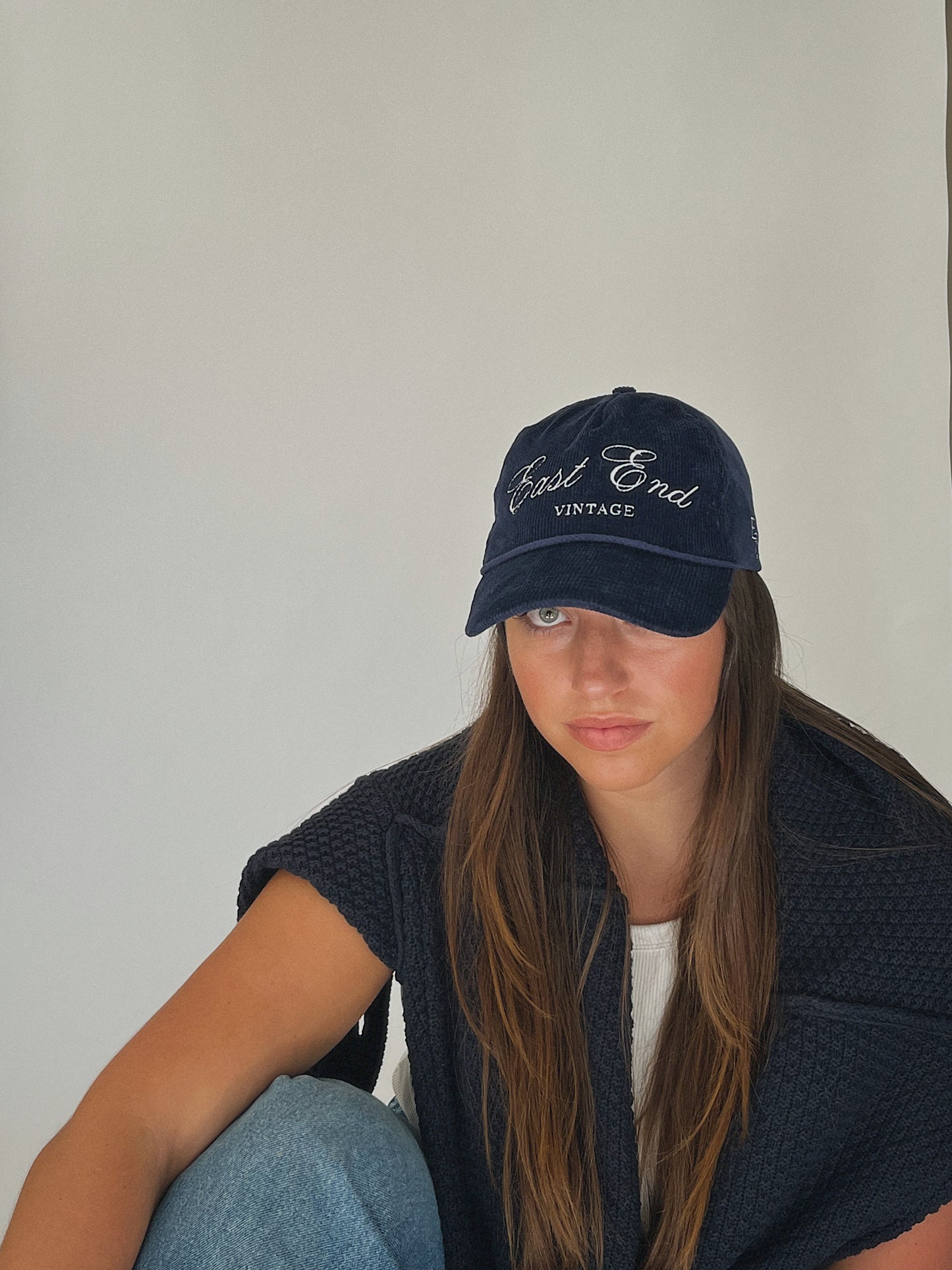 Navy East End Vintage Hat