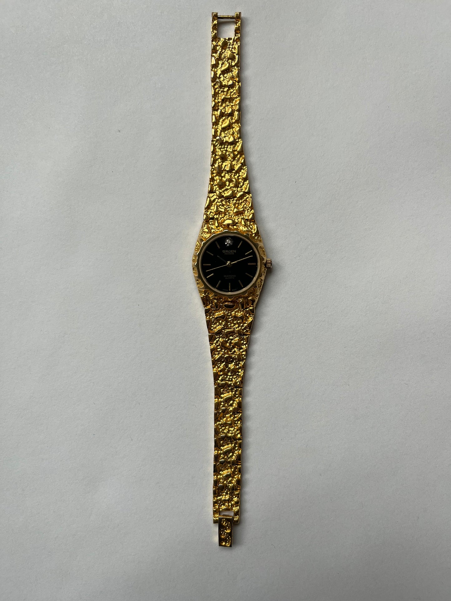 Vintage Gold Tone Nugget Watch