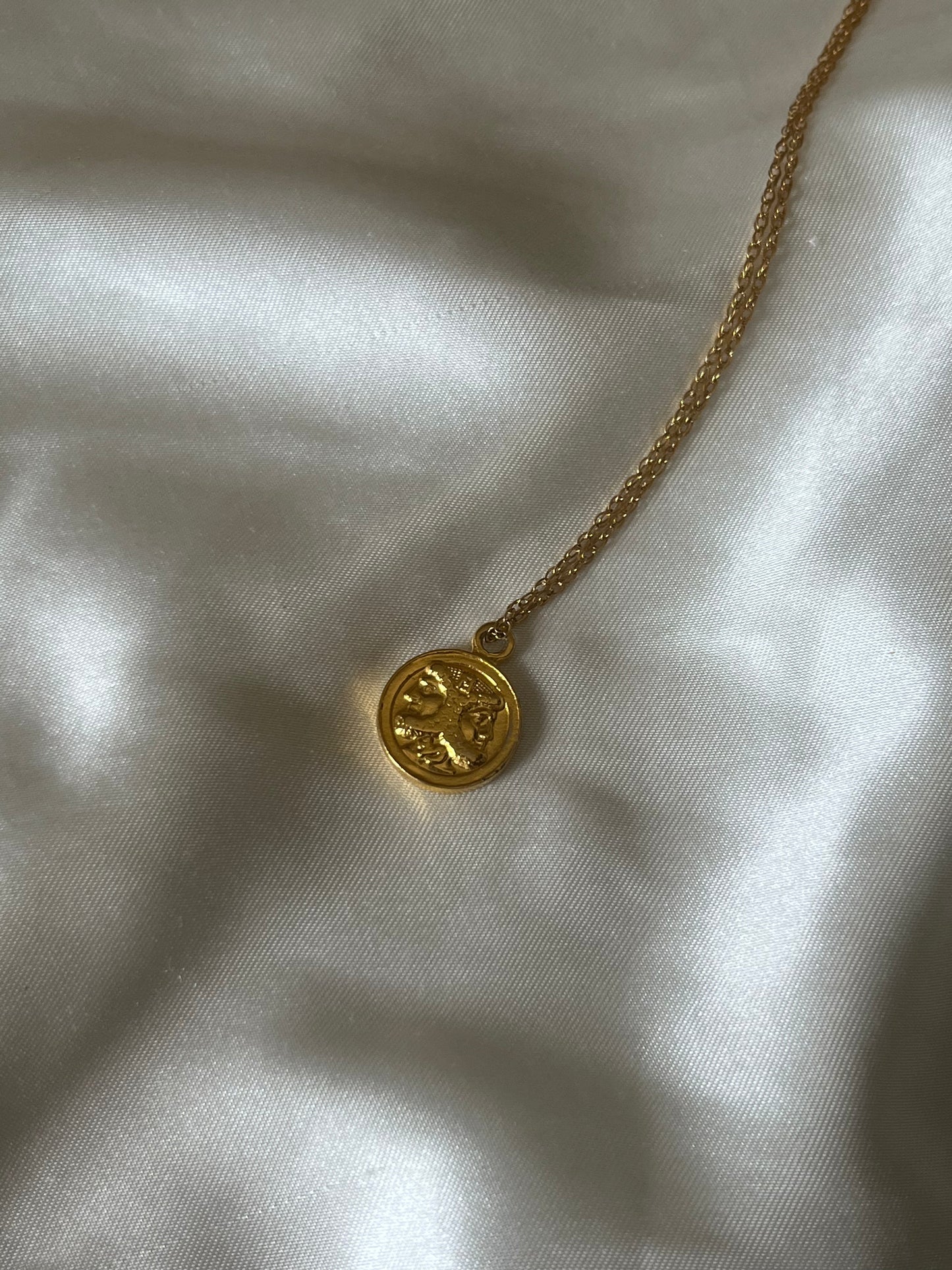 Vintage Fendi Gold Coin Necklace