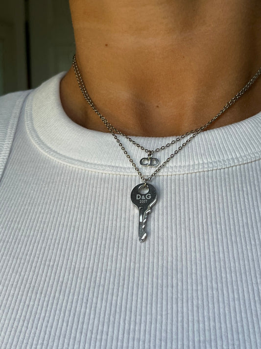 Vintage Christian Dior CD Necklace
