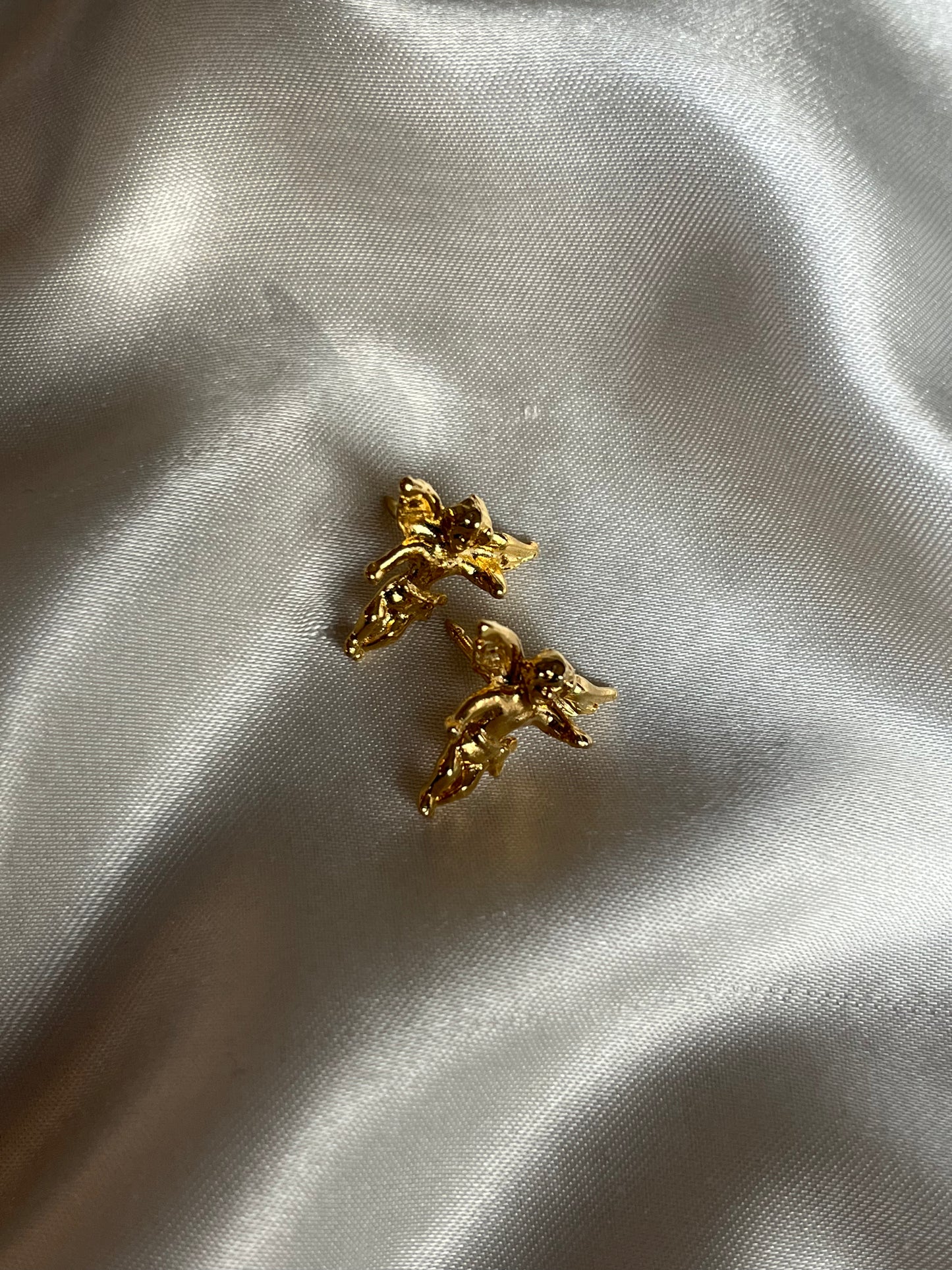 Vintage Mini Cherub Earrings