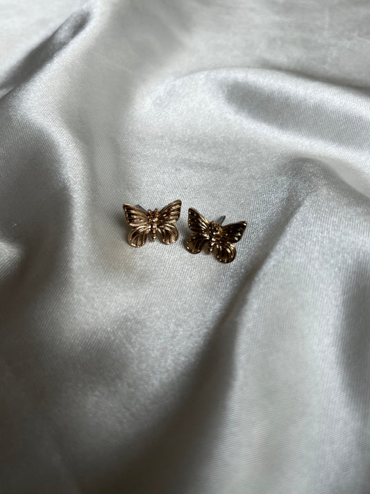 Vintage Gold Tone Butterfly