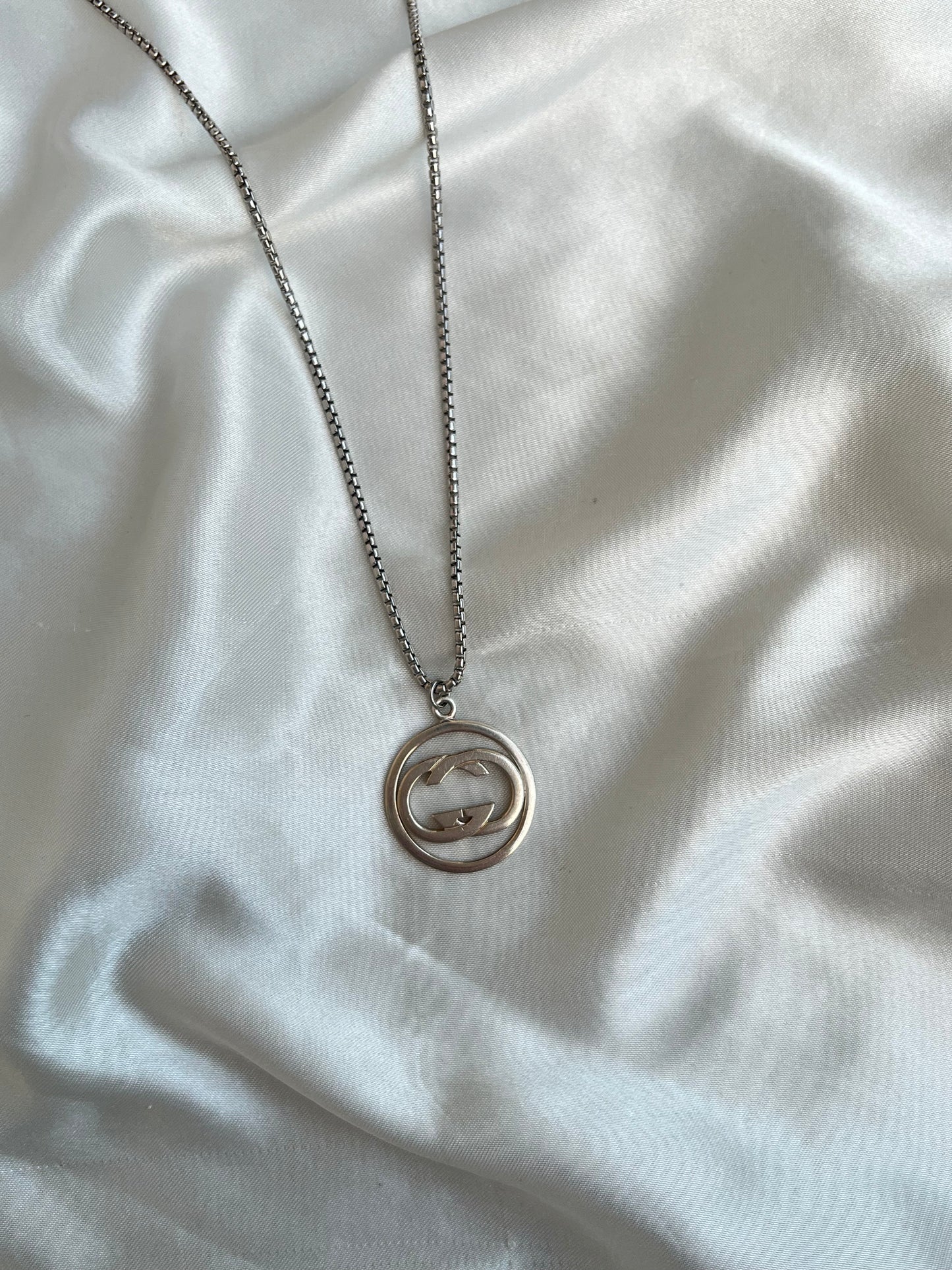 Large Gucci Emblem Necklace