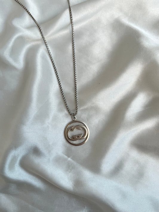 Large Gucci Emblem Necklace