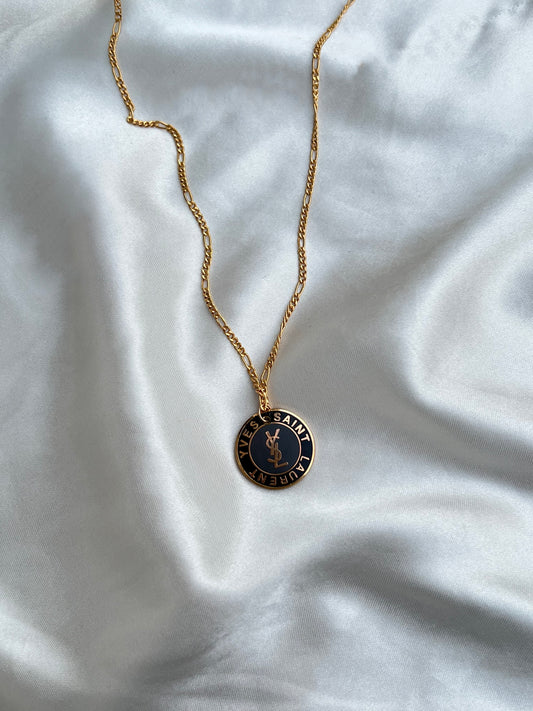 Vintage YSL Button Necklace