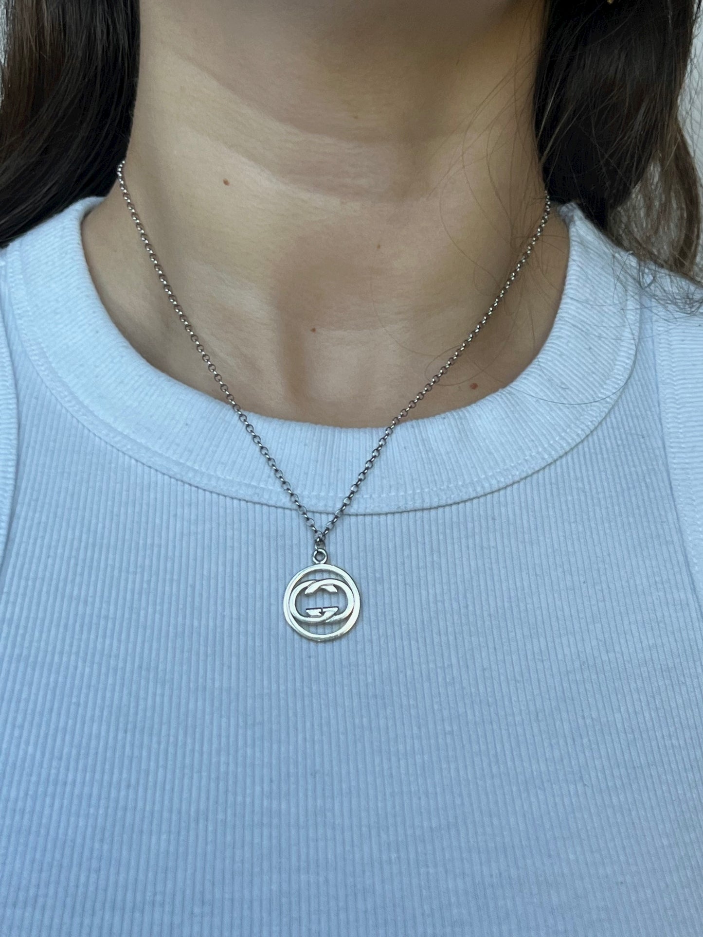 Small Gucci Emblem Necklace