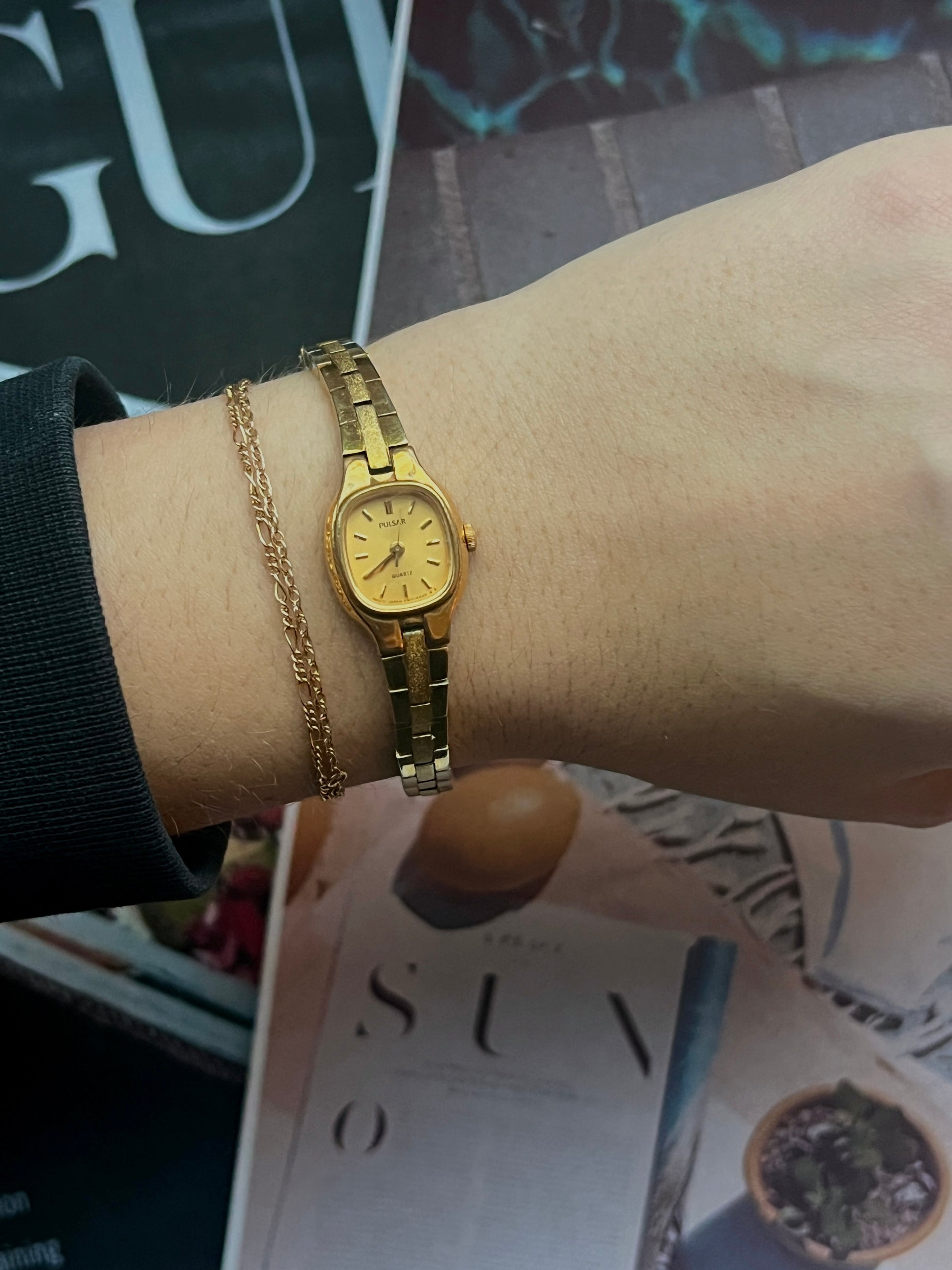 Vintage Mini Gold Pulsar Watch