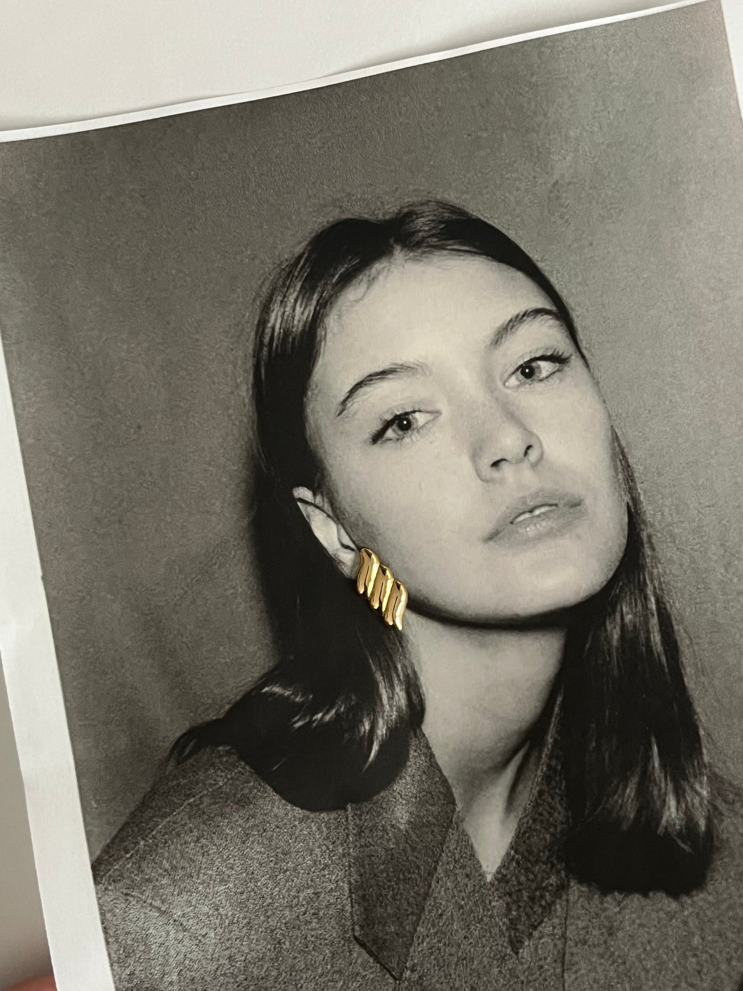 Vintage Mini Croissant Earrings