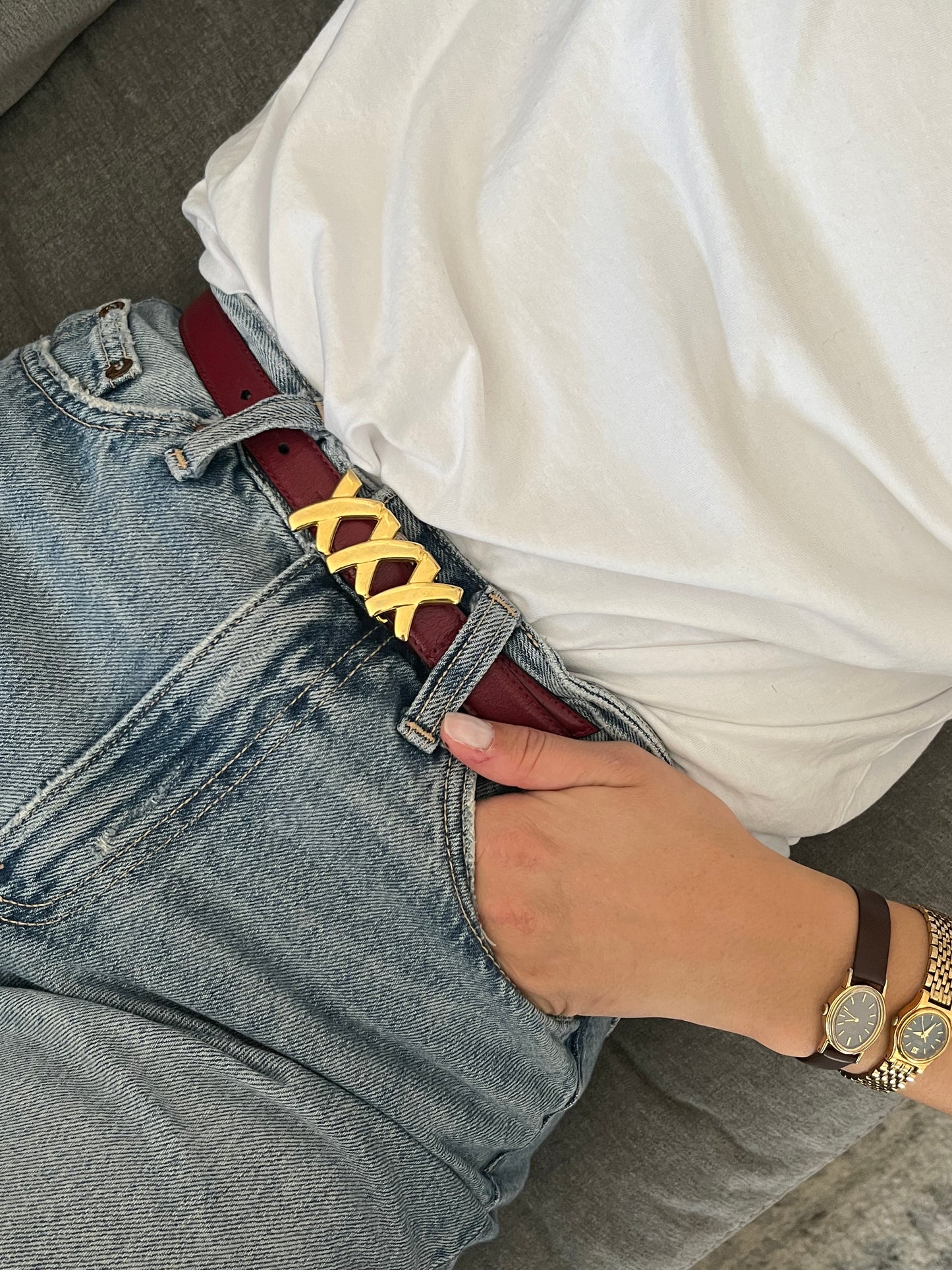 Paloma picasso leather belt 2025