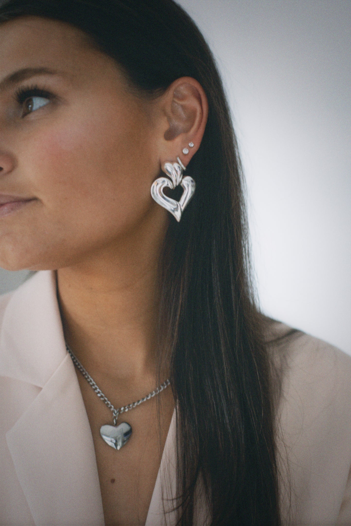 Vintage 1996 Drop Heart Earrings